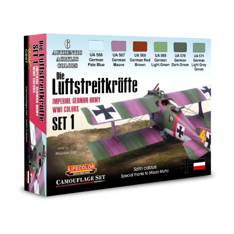 Set Colori Acrilici Die Luftstreitkräfte Imperial German Army WWI