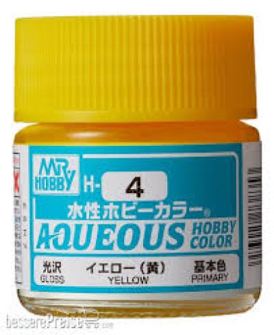 GUNZE H004 Aqueous Hobby Color Yello 10ml