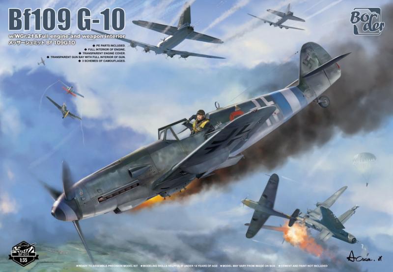 Border BF013 Bf 109 G10 w/WGr.21 & Full engine and weapon interior 