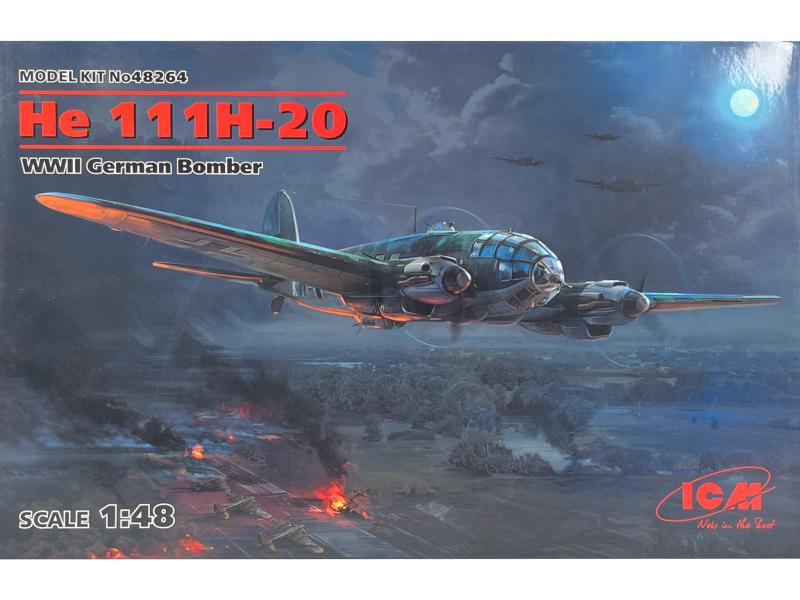 ICM 48264 Heinkel He 111H-20 WWII German Bomber