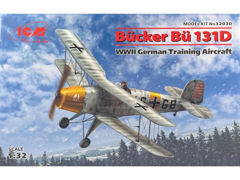 ICM 32030 Bucker Bu 131D WWII German Trainig Aircraft