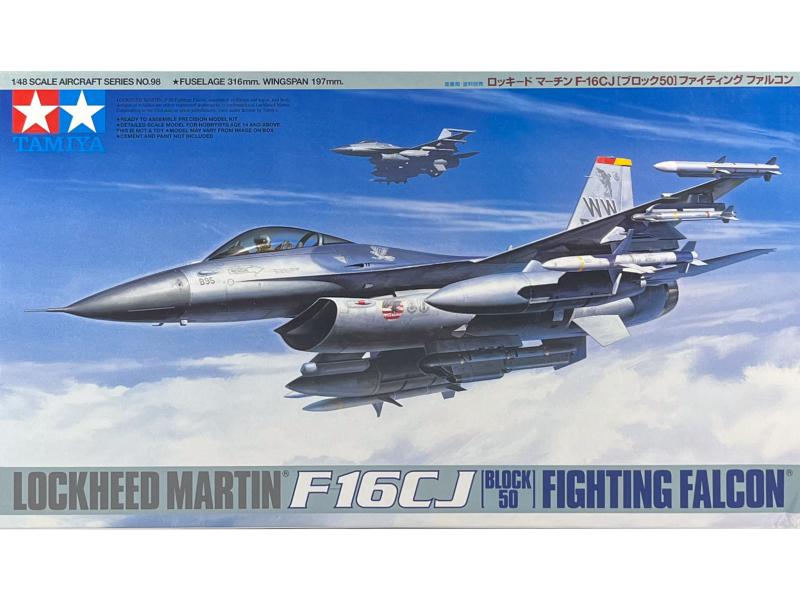 Tamiya 61098 F-16 CJ BLOCK 50 Fighting Falcon 1/48