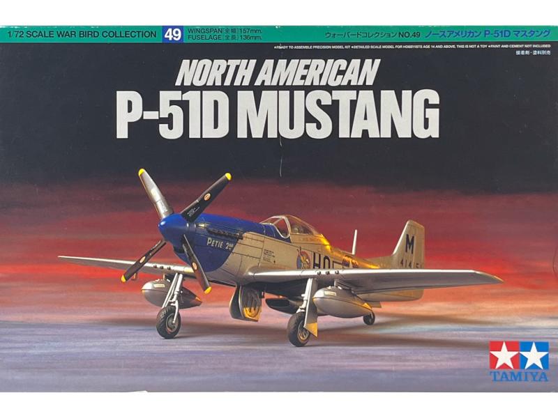 Tamiya 60749 North American P-51 D Mustang 1/72