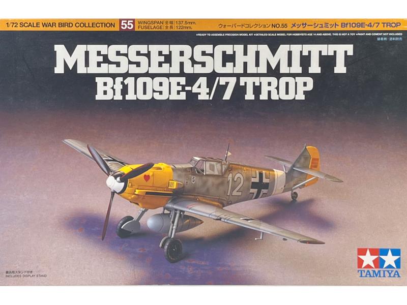 Tamiya 60755 Messerschmitt Bf 109E-4/7 TROP