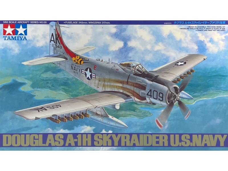 Tamiya 61058 1/48 Douglas A-1H Skyrider U.S.Navy