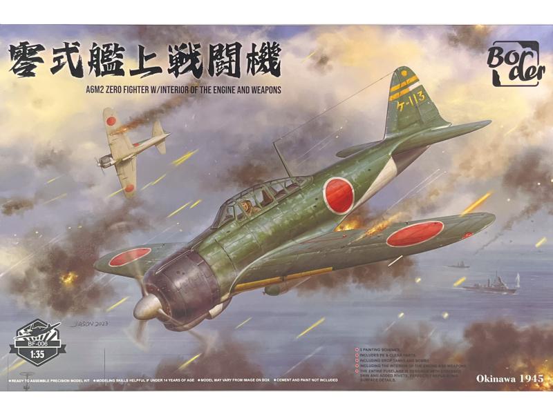 Border BF006 A6M2 ZERO FIGHTER W/Interior of the Engine and Weapons
