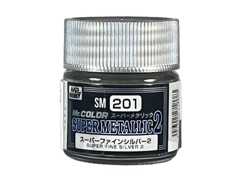 Mr Color SM201 Super Metallic 2 SF Silver 2 10ml