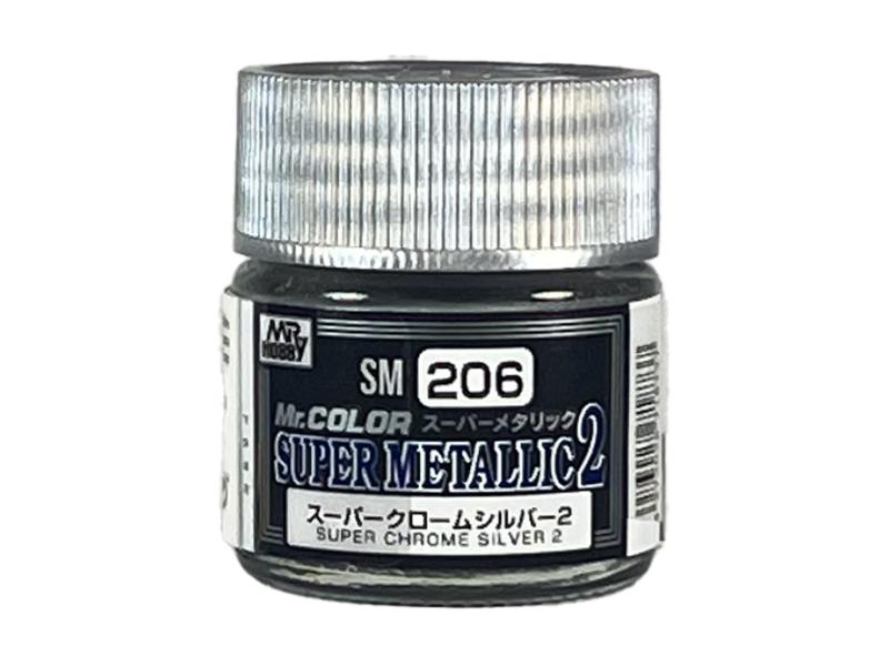 Mr Color SM206 Super Metallic 2  Super Chrome Silver 2 10ml