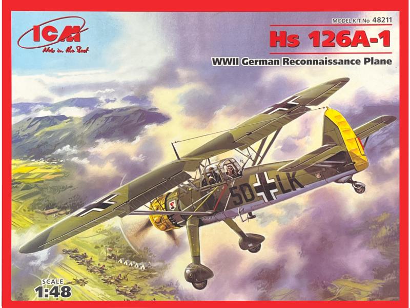 ICM 48211 Henschel Hs 126A-1 WW German Reconnaissance Plane